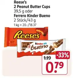 Rossmann Reese's 2 peanut butter cups Angebot