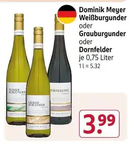 Rossmann Dominik meyer weißburgunder Angebot