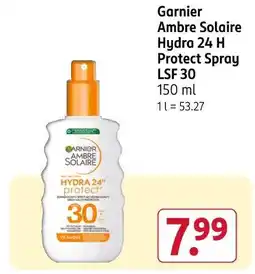 Rossmann Garnier ambre solaire hydra 24 h protect spray lsf 30 Angebot