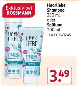Rossmann Haarliebe refresh & hydrate shampoo Angebot