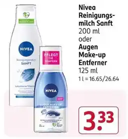 Rossmann Nivea reinigungsmilch sanft Angebot