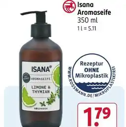 Rossmann Isana aromaseife limone & thymian Angebot