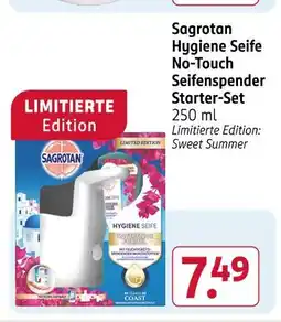 Rossmann Sagrotan hygiene seife no-touch seifenspender starter-set Angebot