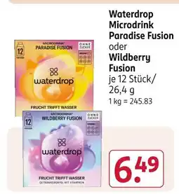 Rossmann Waterdrop microdrink paradise fusion Angebot