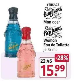 Rossmann Versace blue jeans man Angebot
