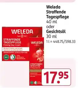 Rossmann Weleda straffende tagespflege Angebot