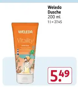 Rossmann Weleda dusche vitality Angebot