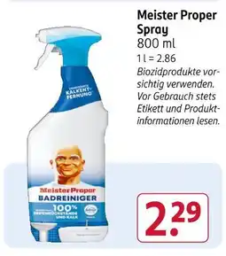 Rossmann Meister proper spray Angebot