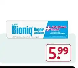 Rossmann Dr. wolff's bioniq repair zahncreme Angebot