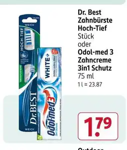 Rossmann Dr. best zahnbürste hoch-tief Angebot