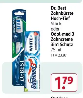 Rossmann Dr. best zahnbürste hoch-tief Angebot