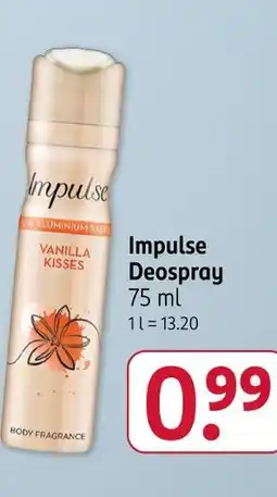 Rossmann Impulse vanilla kisses deospray Angebot