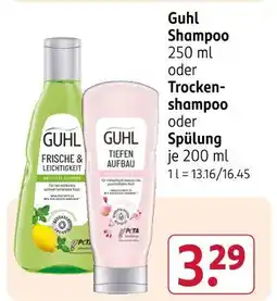 Rossmann Guhl shampoo frische & leichtigkeit Angebot