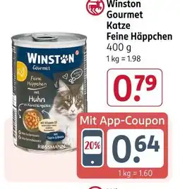 Rossmann Winston gourmet katze feine häppchen Angebot