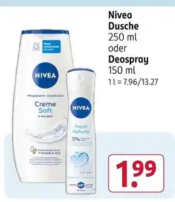 Rossmann Nivea dusche creme soft Angebot