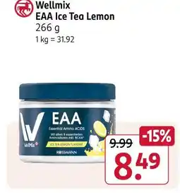 Rossmann Wellmix eaa ice tea lemon Angebot