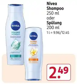 Rossmann Nivea shampoo volume wonder Angebot