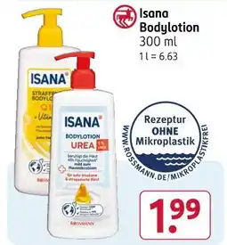 Rossmann Isana bodylotion q10 Angebot