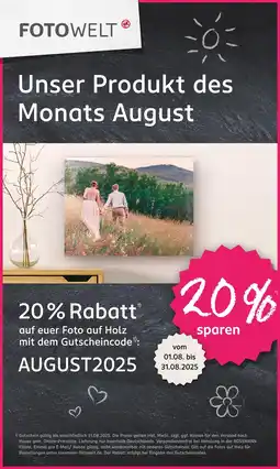 Rossmann Fotowelt foto auf holz Angebot