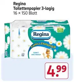 Rossmann Regina toilettenpapier 3-lagig Angebot