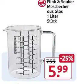 Rossmann Flink & sauber messbecher aus glas Angebot