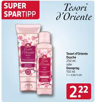 Rossmann Tesori d’oriente dusche Angebot