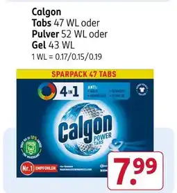 Rossmann Calgon tabs Angebot