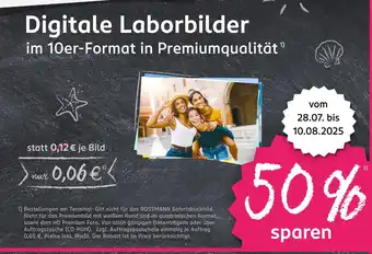 Rossmann Digitale laborbilder im 10er-format in premiumqualität Angebot