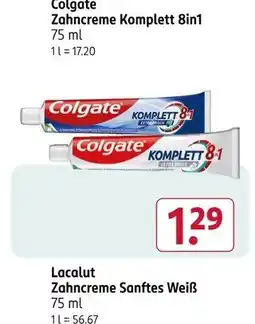 Rossmann Colgate zahncreme komplett 8in1 Angebot