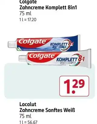 Rossmann Colgate zahncreme komplett 8in1 Angebot