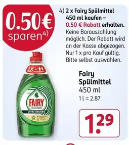 Rossmann Fairy fairy spülmittel Angebot
