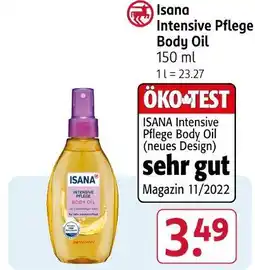 Rossmann Isana intensive pflege body oil Angebot