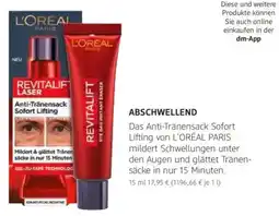 dm drogerie L'ORÉAL PARIS Anti-Tränensack Sofort Lifting Angebot