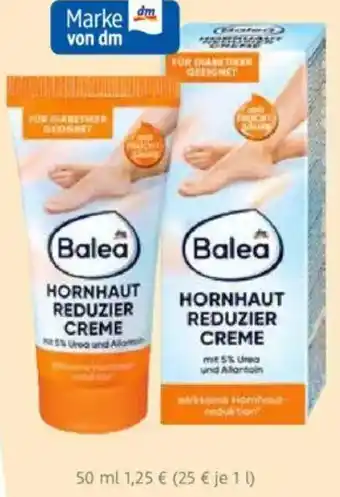 dm drogerie Balea hornhaut reduzier creme Angebot