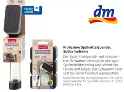 dm drogerie Profissimo Spülmittelspender, Spülschwämme Angebot