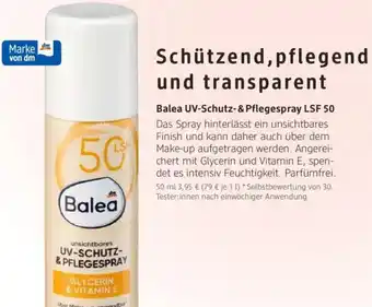 dm drogerie Balea UV-Schutz- & Pflegespray LSF 50 Angebot
