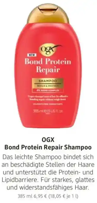 dm drogerie OGX Bond Protein Repair Shampoo Angebot