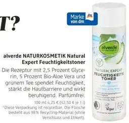 dm drogerie alverde NATURKOSMETIK Natural Expert Feuchtigkeitstoner Angebot