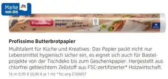 dm drogerie Profissimo Butterbrotpapier Angebot