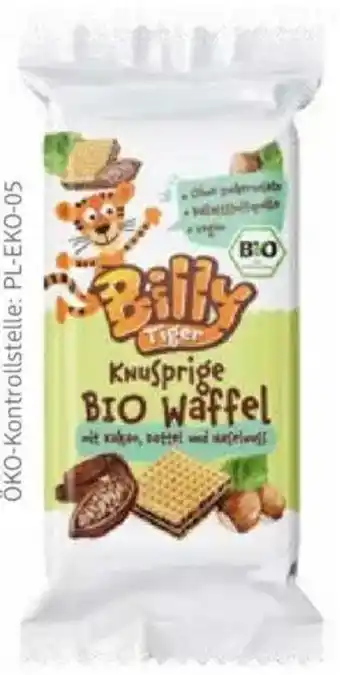 dm drogerie Billy Tiger Knusprige Bio Waffel Angebot