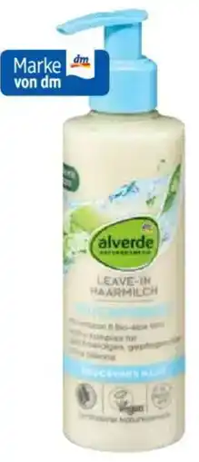 dm drogerie alverde NATURKOSMETIK Leave-in Haarmilch Angebot