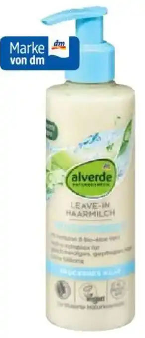 dm drogerie alverde NATURKOSMETIK Leave-in Haarmilch Angebot
