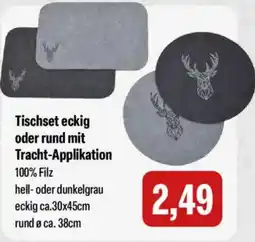 Feneberg Tischset eckig oder rund mit Tracht-Applikation Angebot
