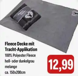 Feneberg Fleece Decke mit Tracht-Applikation Angebot