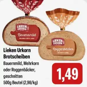 Feneberg Lieken Urkorn Brotscheiben Angebot