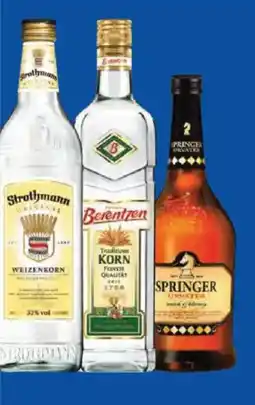 Hol'ab Getränkemarkt Strothmann/ Berentzen/ Springer Urvater Weizenkorn/ Traditionskorn Angebot