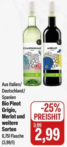 Feneberg Bio Pinot Grigio, Merlot und weitere Sorten Angebot