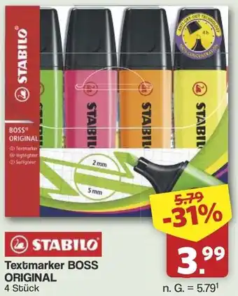Famila Nord West STABILO Textmarker BOSS ORIGINAL Angebot