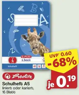 Famila Nord West Herlitz Schulheft A5 Angebot