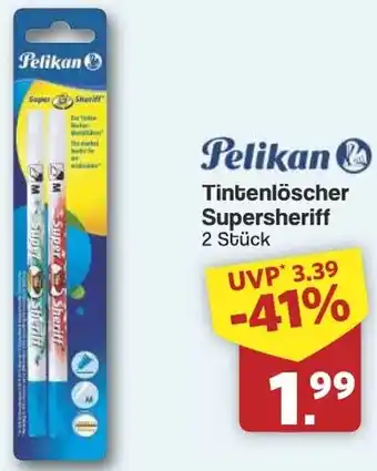 Famila Nord West Pelikan Tintenlöscher Supersheriff Angebot
